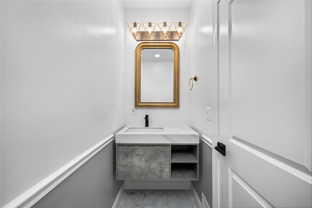 bathroom with vanity