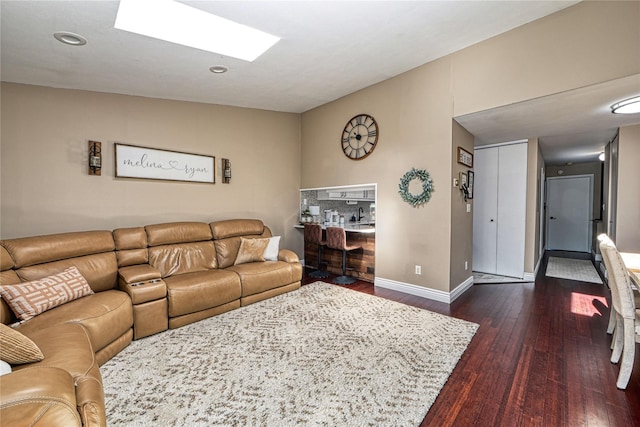 2355 Pershing Blvd Unit 712, Baldwin, NY 11510 - living room with dark wood-type flooring