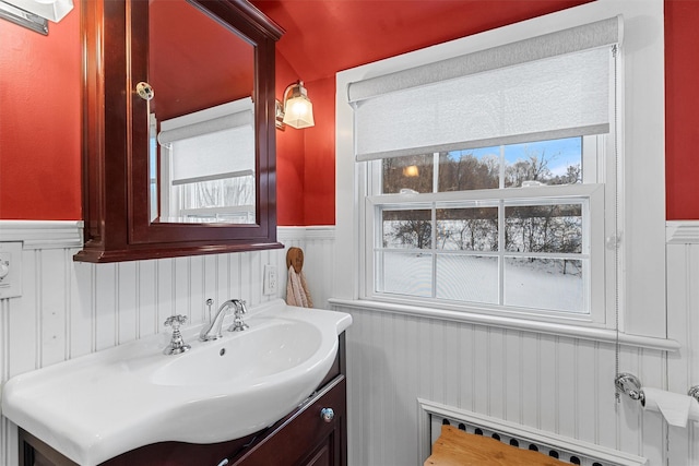 bathroom featuring vanity