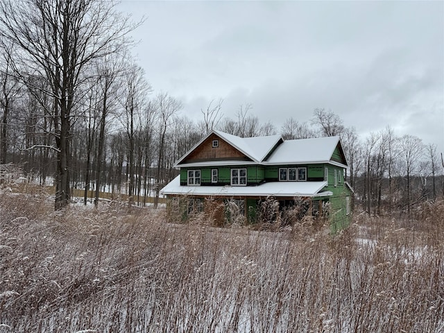 view of rear view of property