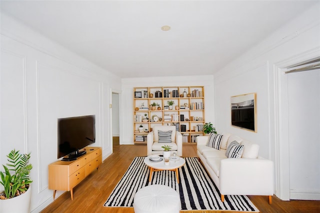 living room featuring wood finished floors