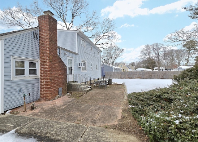 view of home's exterior with a patio