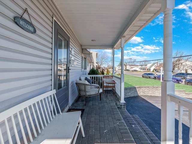 view of patio / terrace featuring a porch