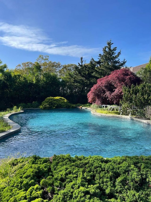 view of water feature