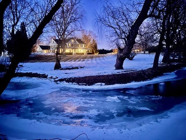 view of snowy yard