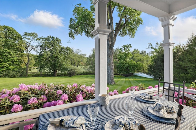 16 State School Rd, Warwick, NY 10990 - porch with a yard and view of scattered trees