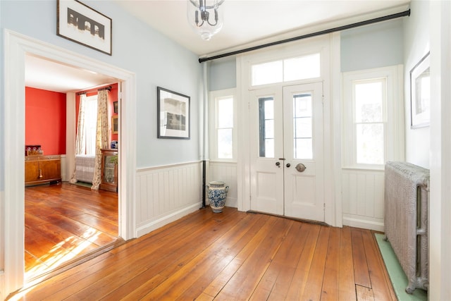 entrance foyer with hardwood / wood-style flooring