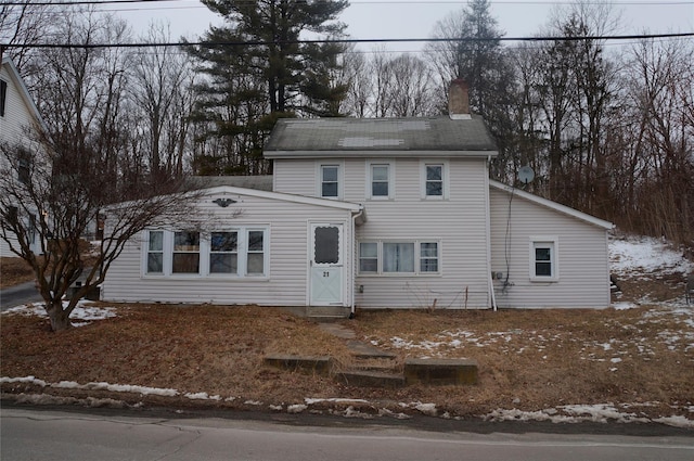 view of colonial home