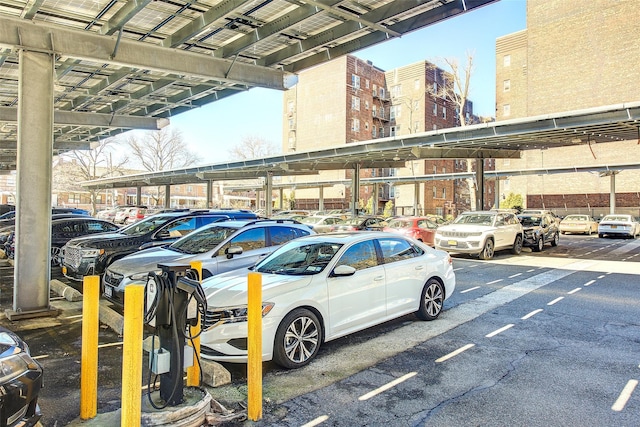 view of parking / parking lot