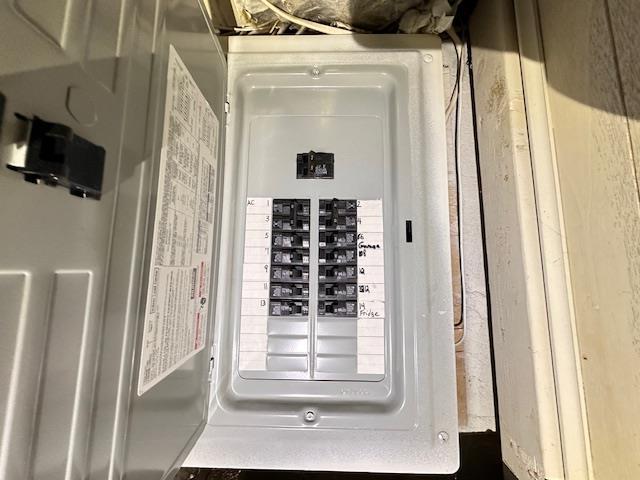 utility room with electric panel