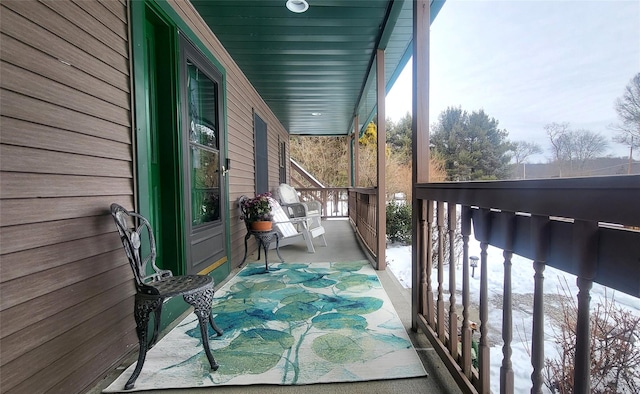 balcony with a porch