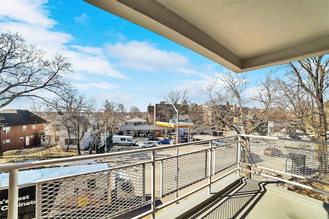 balcony featuring a residential view