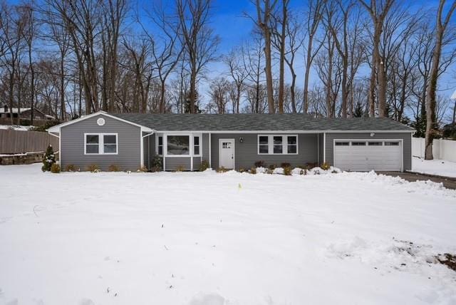 ranch-style home with an attached garage