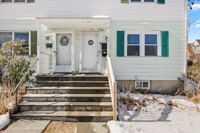 view of entrance to property