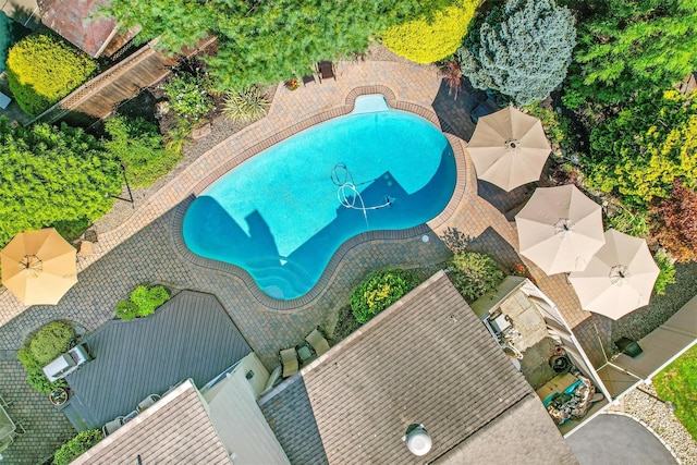 birds eye view of property