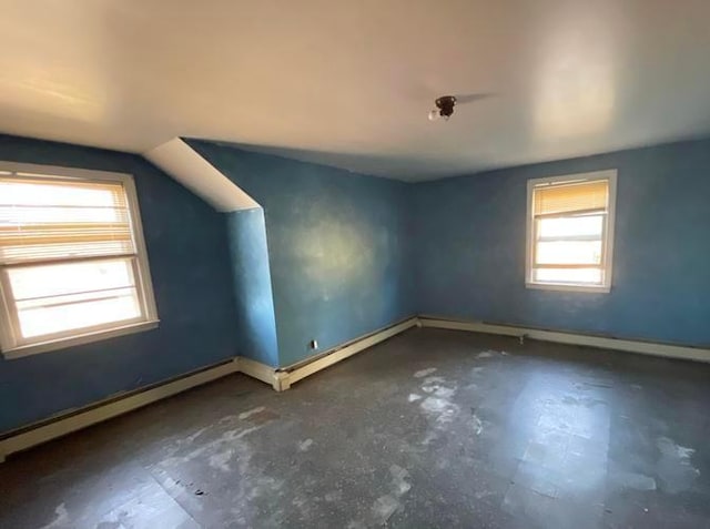 55 S Brookside Ave, Freeport, NY 11520 - bonus room with baseboard heating and lofted ceiling