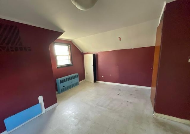 55 S Brookside Ave, Freeport, NY 11520 - additional living space featuring heating unit and vaulted ceiling