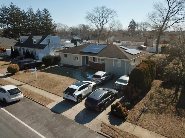 birds eye view of property featuring a residential view