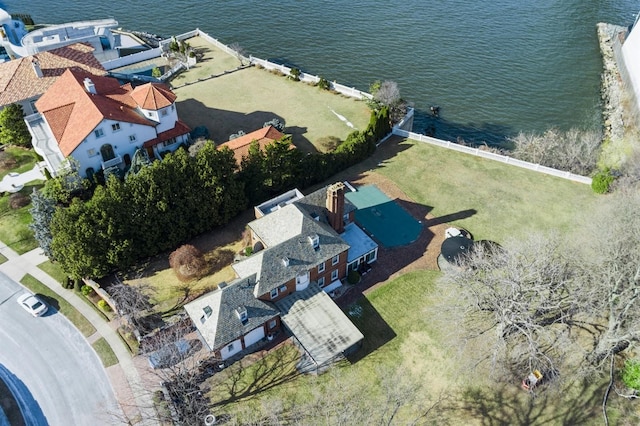 125 Malba Dr, Malba, NY 11357 - bird's eye view with a water view and a residential view