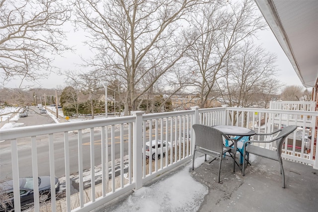 view of balcony