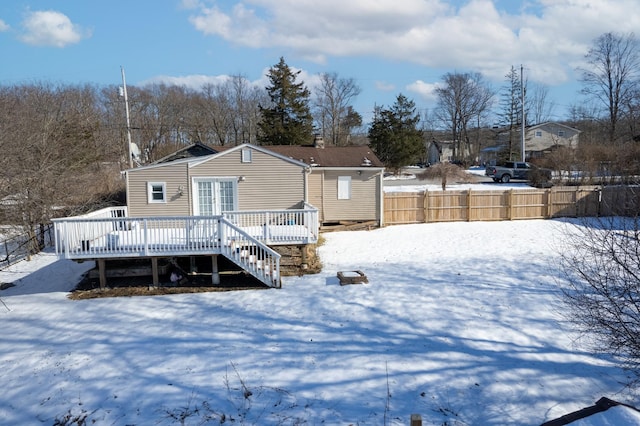 6 Mcgill Rd, Monroe, NY 10950 - snow covered rear of property with a deck