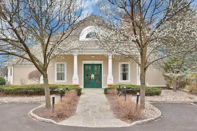 view of front of house featuring french doors