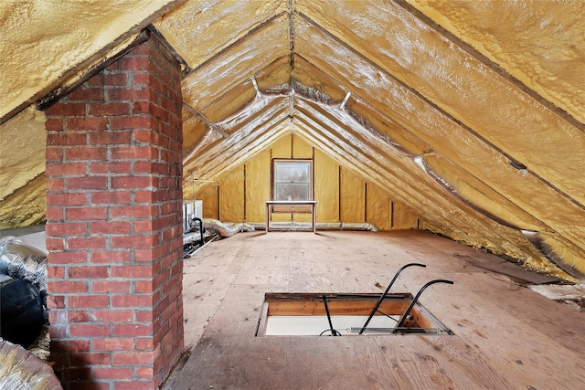 view of attic