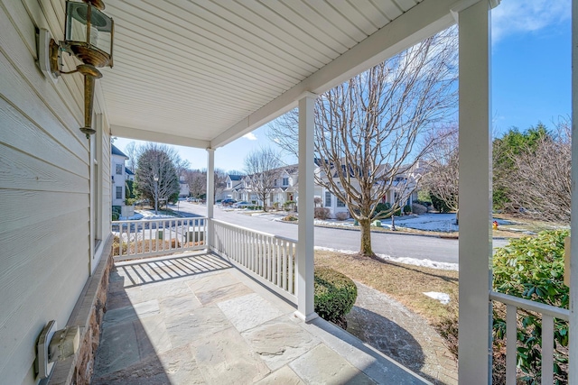 view of patio / terrace with a porch