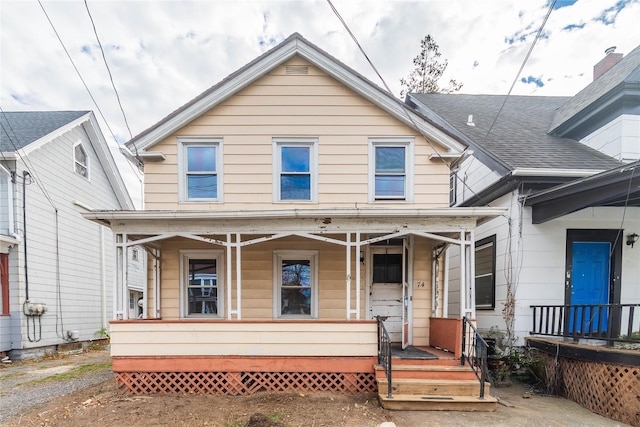 bungalow-style house with a porch