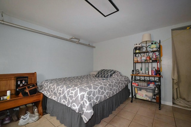 view of tiled bedroom