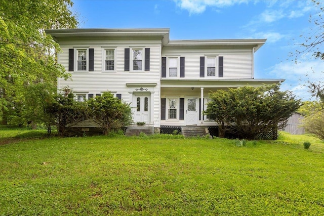 285 Shew Hollow Rd, Call Listing Agent, NY 12093 - view of front of property featuring a front lawn and covered porch