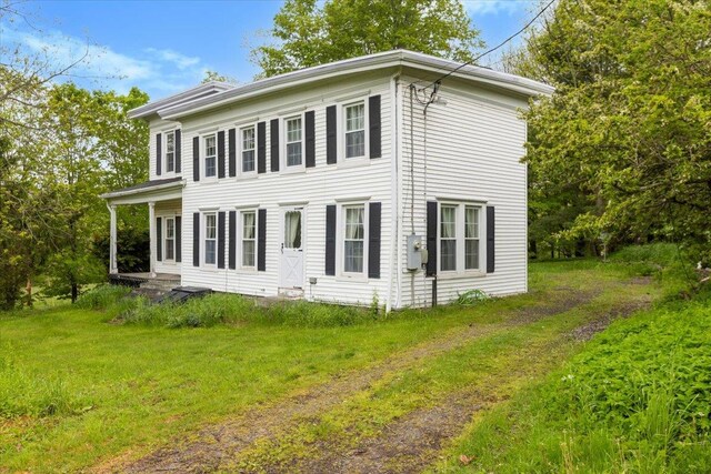 285 Shew Hollow Rd, Call Listing Agent, NY 12093 - view of front of property featuring a front lawn