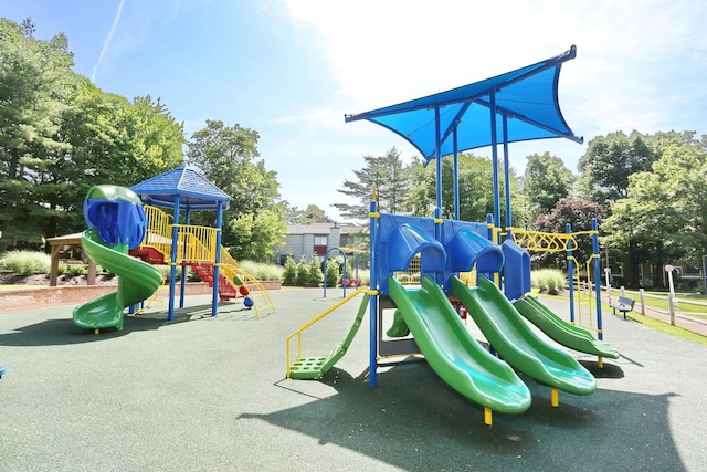 view of community jungle gym