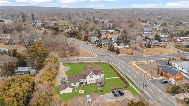 drone / aerial view featuring a residential view