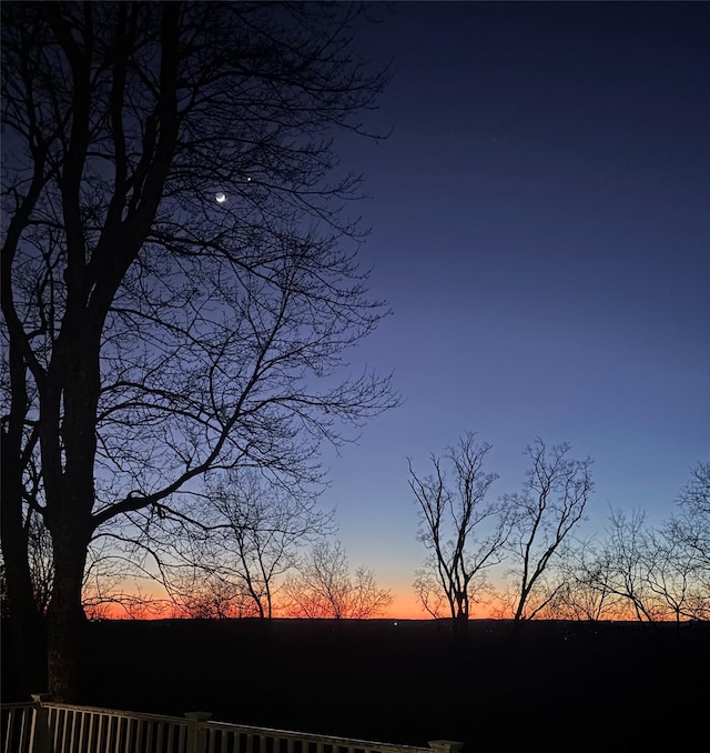 view of nature at dusk