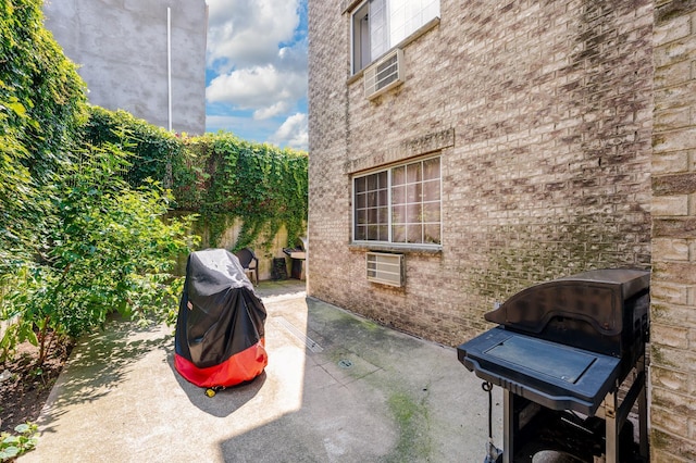 view of patio / terrace with area for grilling