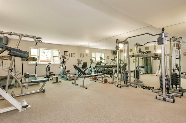 view of workout area