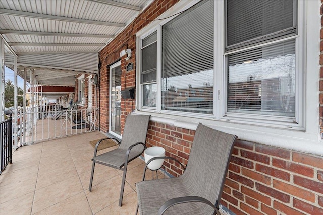 view of patio / terrace with a porch