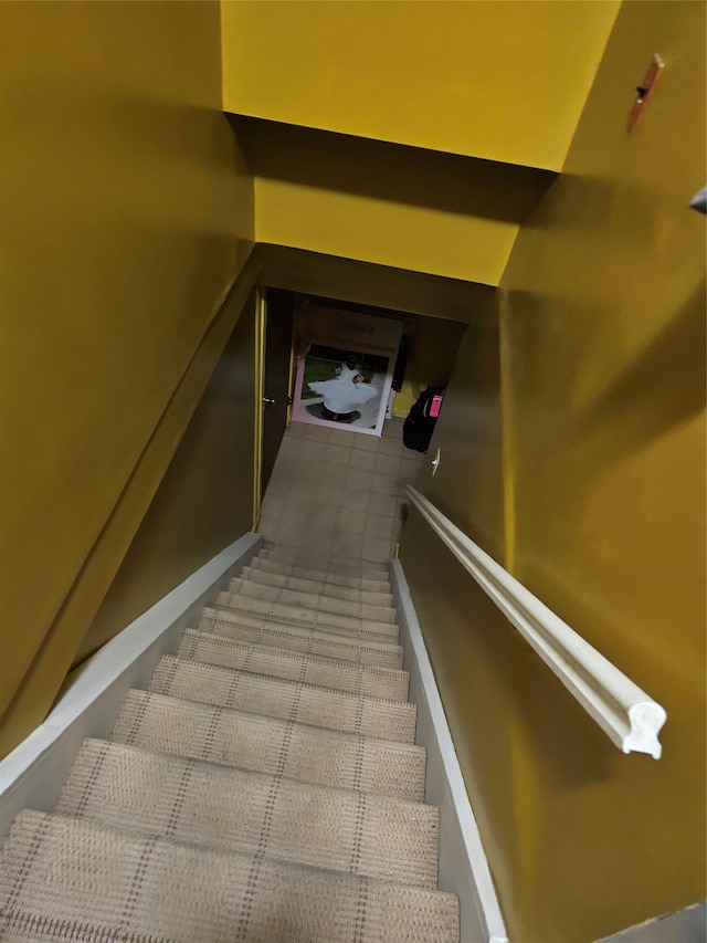 view of stairs