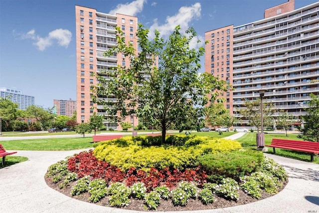 view of home's community featuring a yard