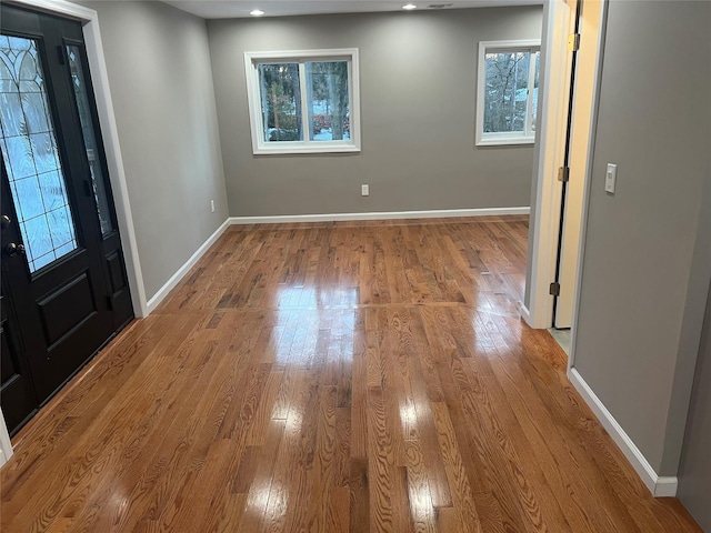 foyer featuring light hardwood / wood-style flooring