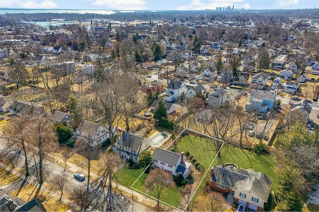 birds eye view of property featuring a residential view