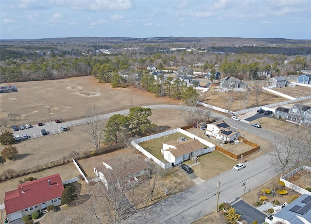 aerial view featuring a residential view