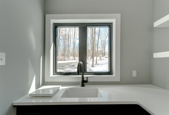 interior details with sink