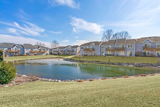 water view with a residential view