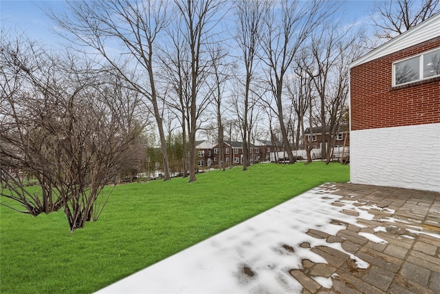 view of yard featuring a patio