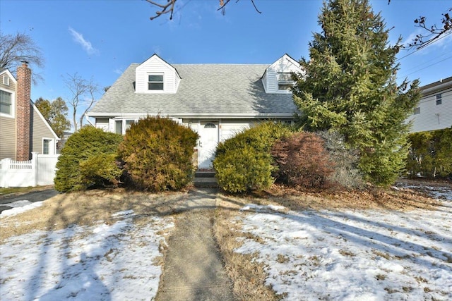 view of cape cod-style house