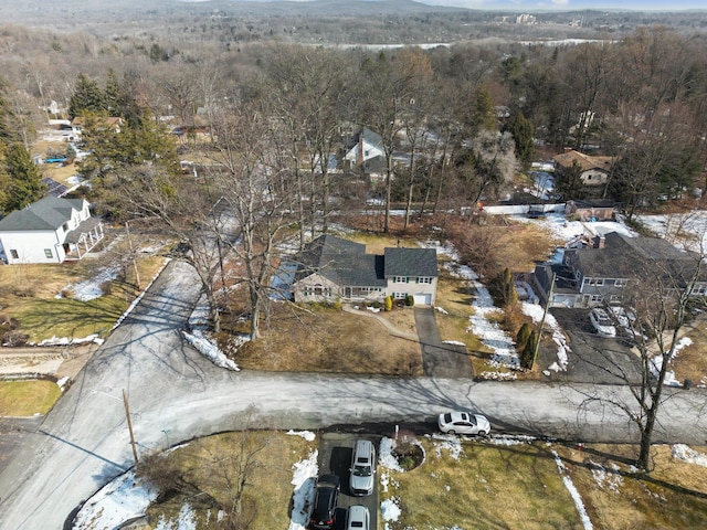 drone / aerial view with a residential view