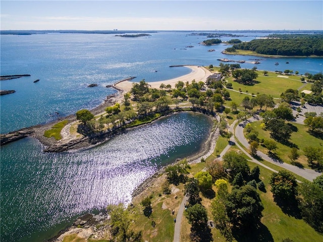 450 Pelham Rd Unit 2C, New Rochelle, NY 10805 - birds eye view of property featuring a water view