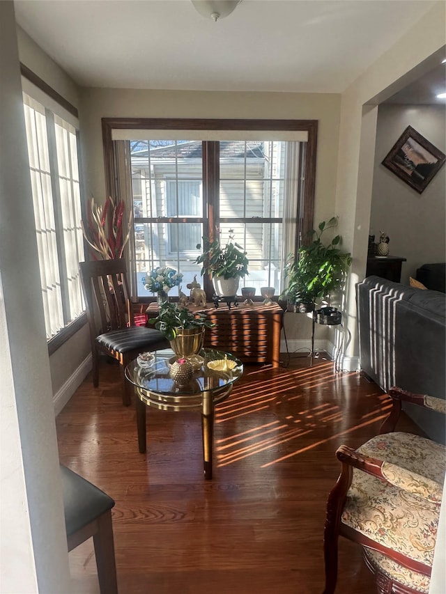 110-37 213th St, Queens Village, NY 11429 - living area featuring hardwood / wood-style floors